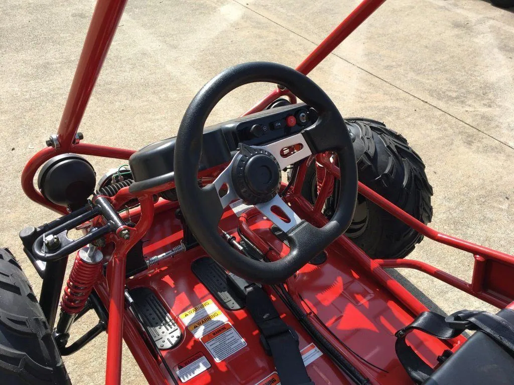 Trailmaster Mini XRX  Go Kart Buggy, High Back Seats, Adjustable for Younger Riders, Throttle Limiter, Remote Kill No Reverse