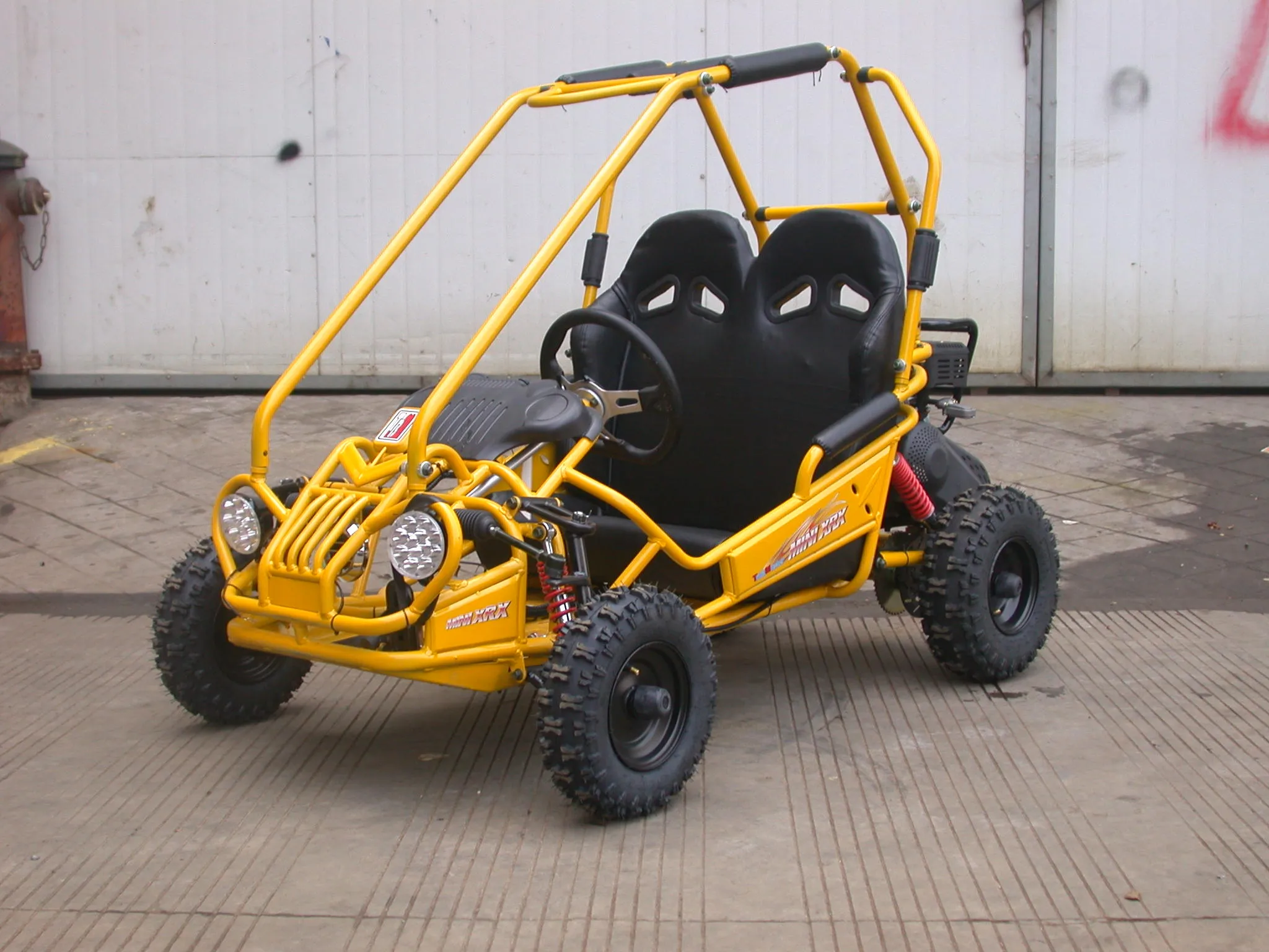 Trailmaster Mini XRX  Go Kart Buggy, High Back Seats, Adjustable for Younger Riders, Throttle Limiter, Remote Kill No Reverse