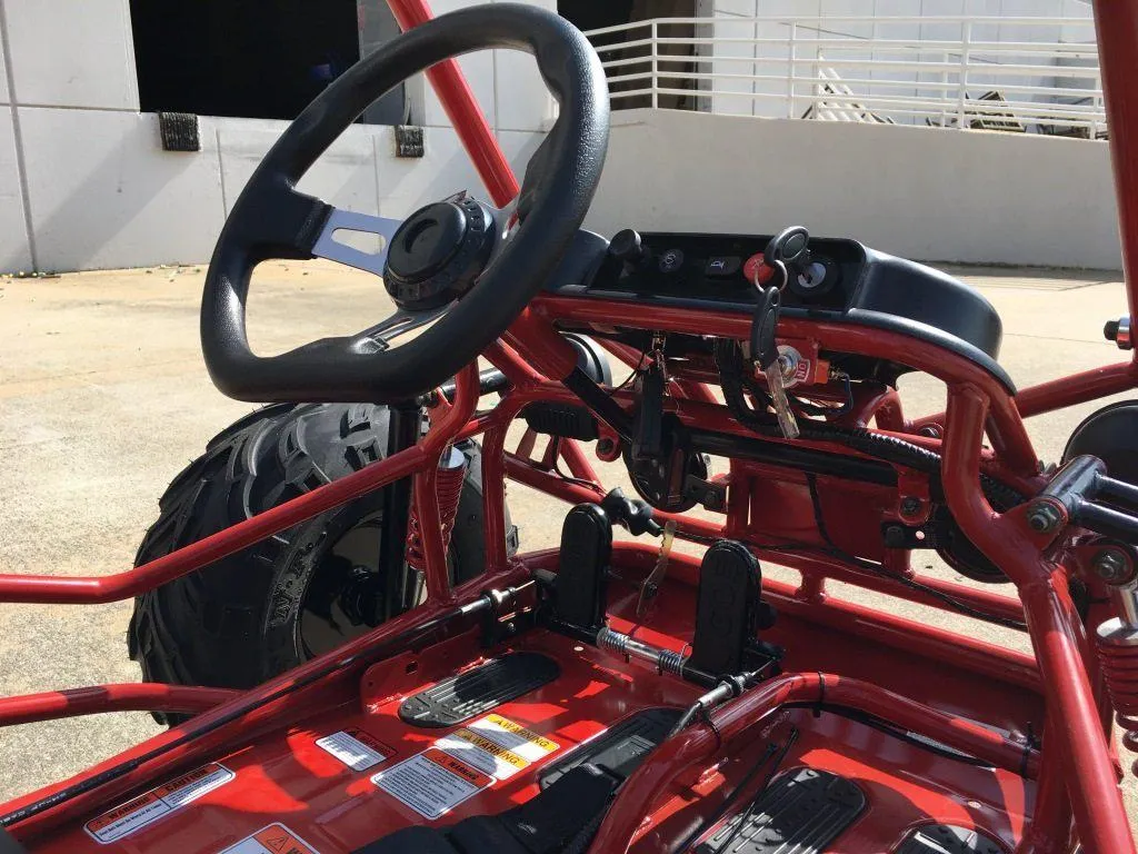 Trailmaster Mini XRX  Go Kart Buggy, High Back Seats, Adjustable for Younger Riders, Throttle Limiter, Remote Kill No Reverse