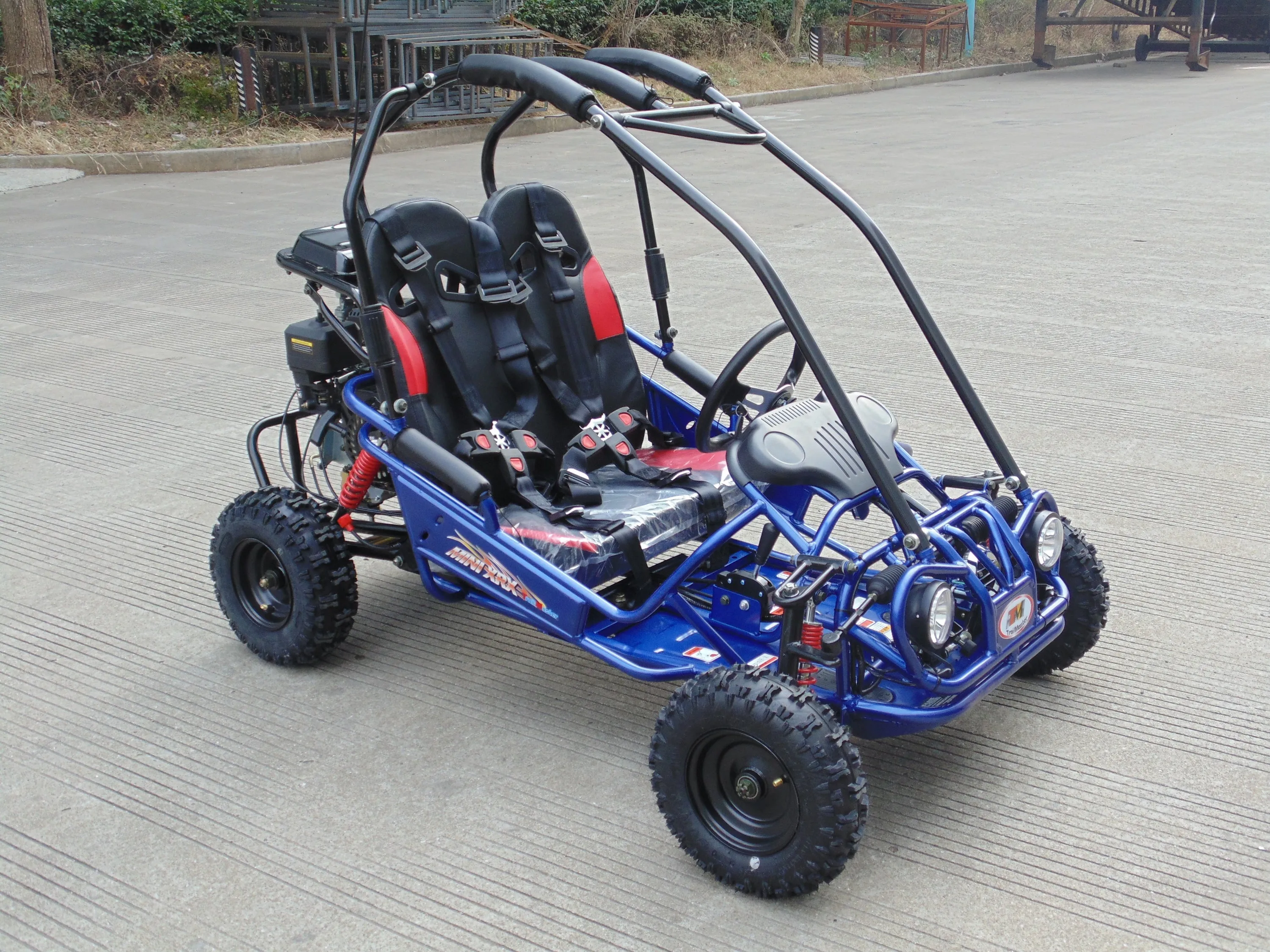 Trailmaster Mini XRX  Go Kart Buggy, High Back Seats, Adjustable for Younger Riders, Throttle Limiter, Remote Kill No Reverse
