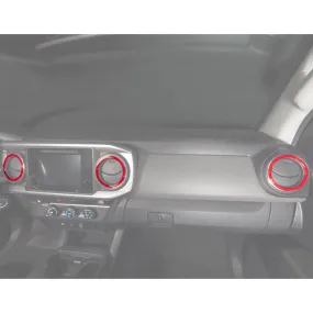 Tufskinz AC Vent Rings Accent Trim | 2023-2016 Toyota Tacoma