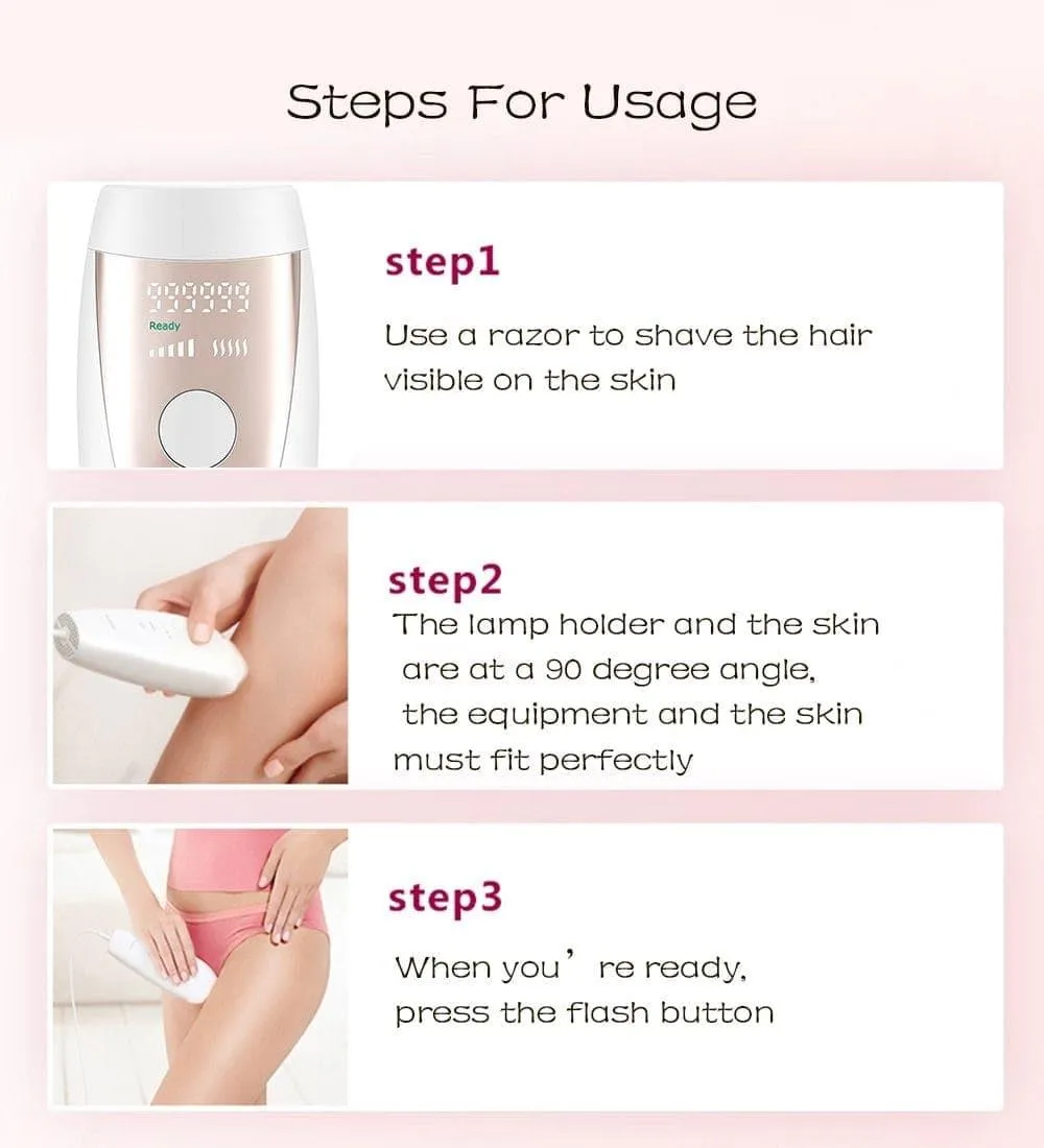 Upgraded IPL Laser Hair Removal - Flash Epilator
