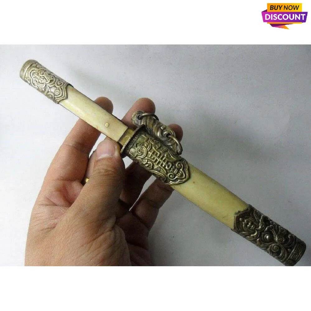 Varied Dia.1.7-3.2cm Natural Yak Bone Rolls - Ideal for Crafting Rings, Knife and Pipe Accessories