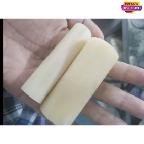 Varied Dia.1.7-3.2cm Natural Yak Bone Rolls - Ideal for Crafting Rings, Knife and Pipe Accessories
