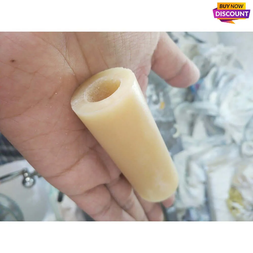 Varied Dia.1.7-3.2cm Natural Yak Bone Rolls - Ideal for Crafting Rings, Knife and Pipe Accessories