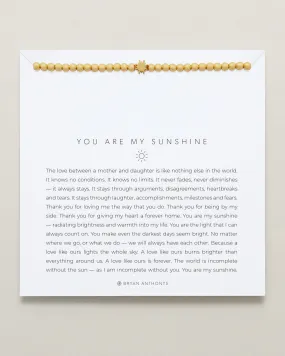 You Are My Sunshine Beaded Icon Bracelet
