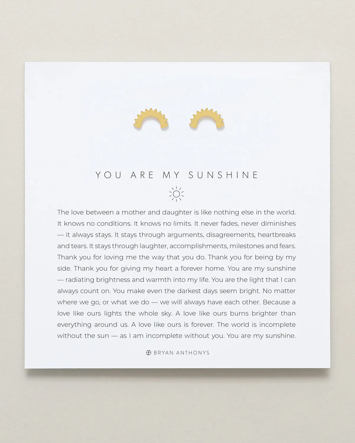 You Are My Sunshine Earrings