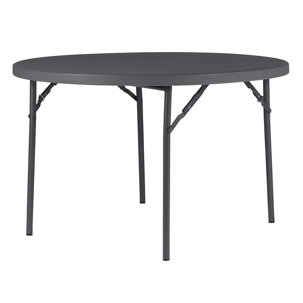 Zown 4ft Round Plastic Folding Table Bundle - 16 Tables & Trolley - Planet120