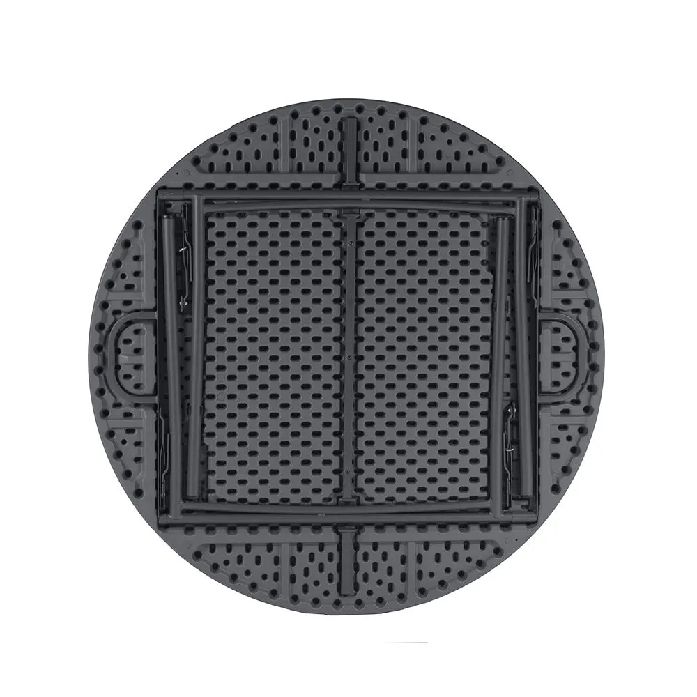 Zown Blow Moulded Round Plastic Folding Table - 4ft (1220mm) - Planet 120