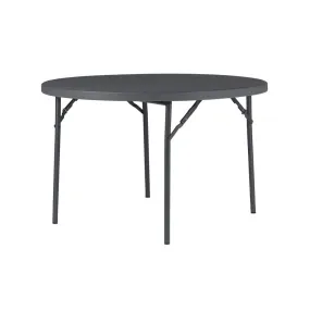 Zown Blow Moulded Round Plastic Folding Table - 4ft (1220mm) - Planet 120