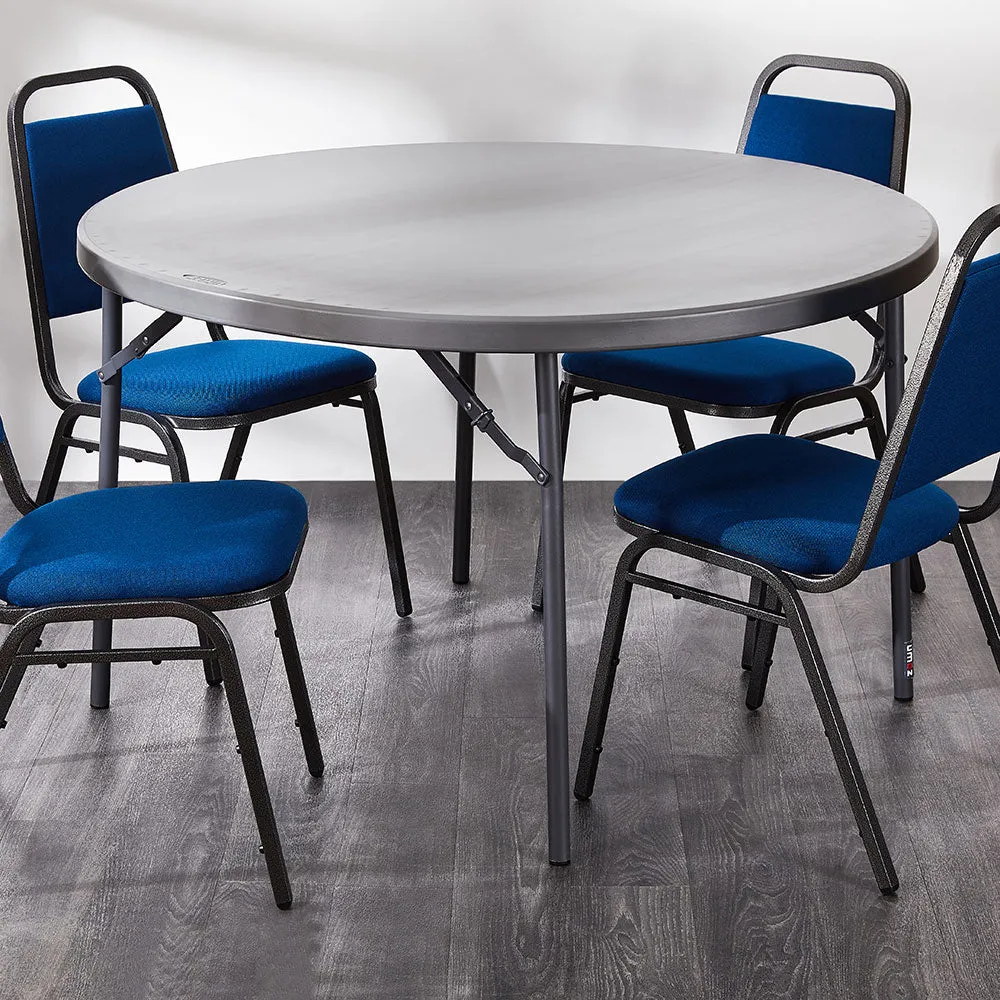 Zown Blow Moulded Round Plastic Folding Table - 4ft (1220mm) - Planet 120
