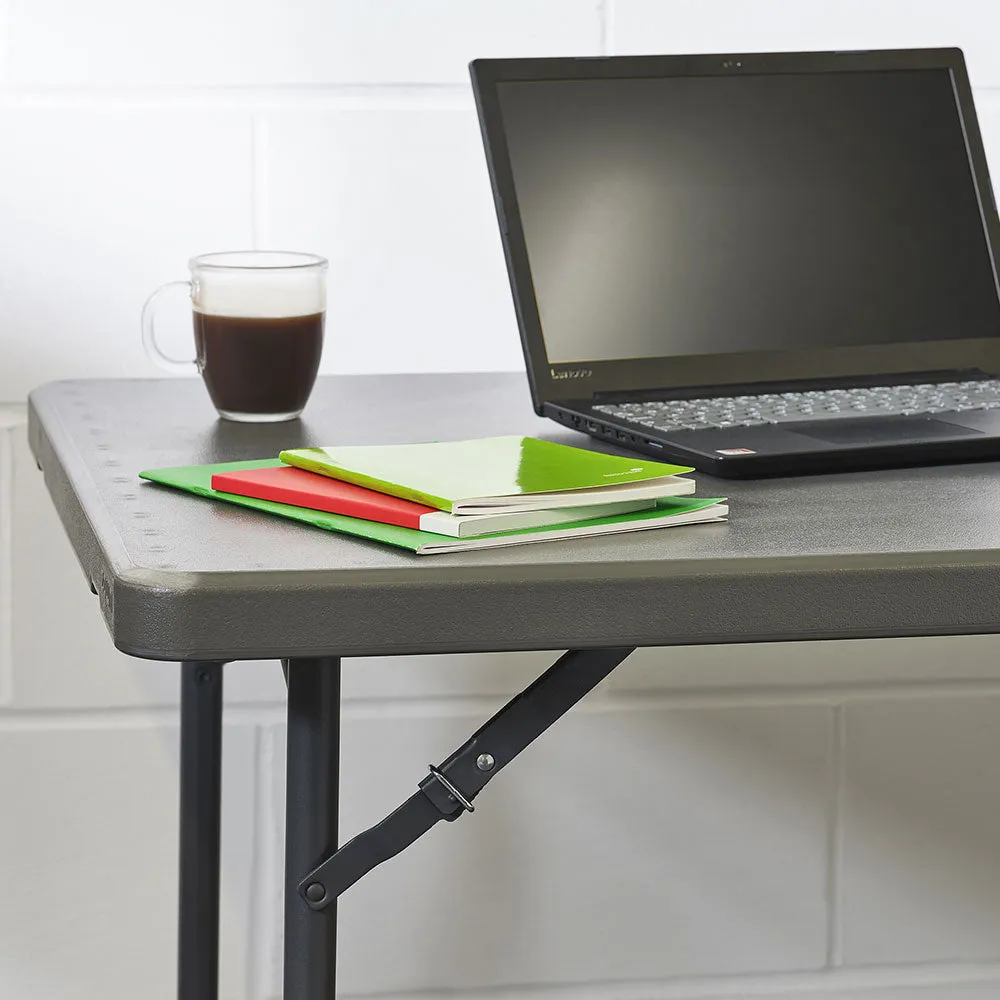 Zown Rectangle Plastic Folding Table - 6ft x 2ft 6in (1830 x 760mm) - XL180