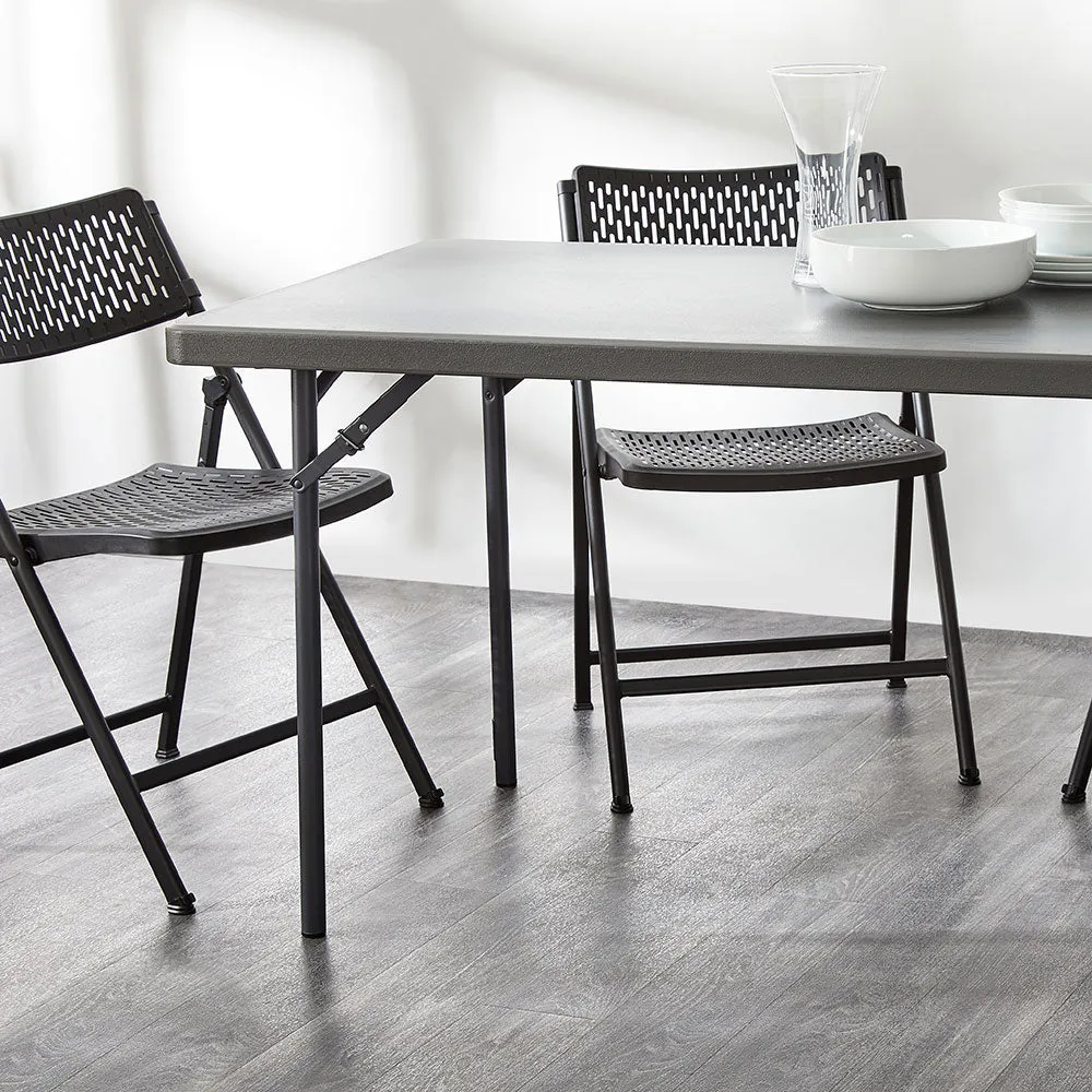 Zown Rectangle Plastic Folding Table - 6ft x 2ft 6in (1830 x 760mm) - XL180